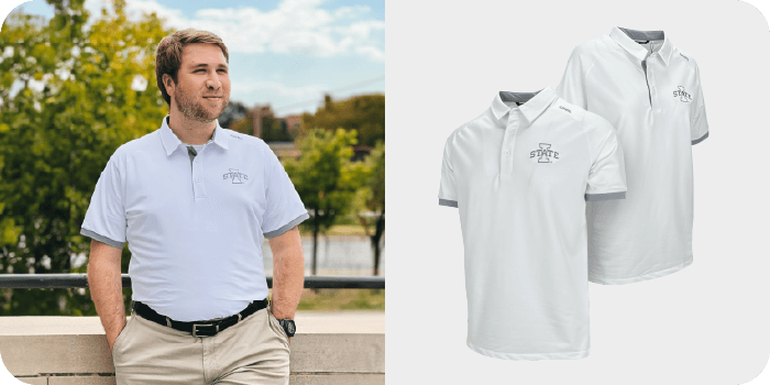 UNRL® I-State White Polo